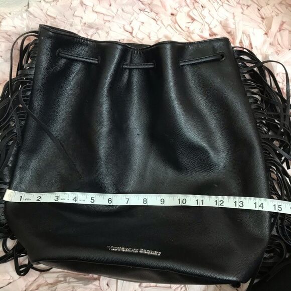 Victoria’s secret fringe black bucket backpack - Picture 10 of 10